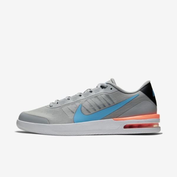 NikeCourt Air Max Vapor Wing MS | Light Smoke Grey / Off Noir / Hyper Crimson / Blue Hero - Click Image to Close