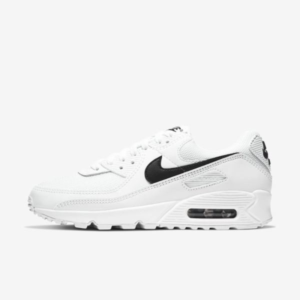 Nike Air Max 90 | White / White / Black - Click Image to Close