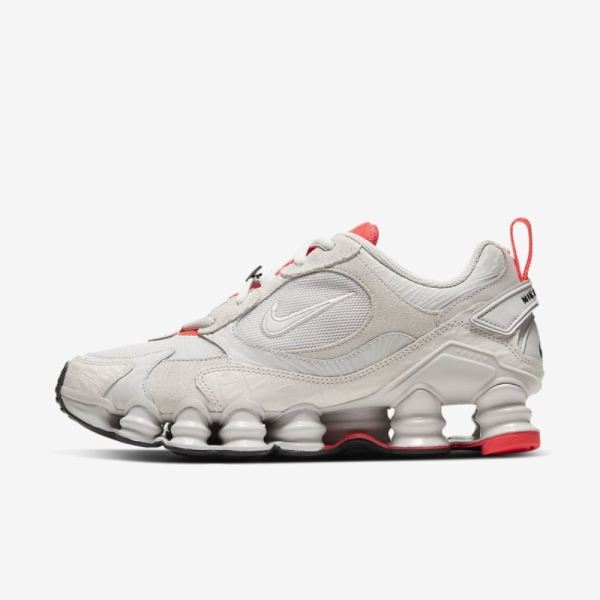 Nike Shox TL Nova | Vast Grey / Laser Crimson / White / Vast Grey