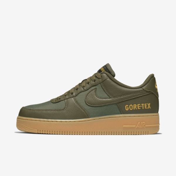 Nike Air Force 1 GORE-TEX | Medium Olive / Gold / Black / Sequoia - Click Image to Close