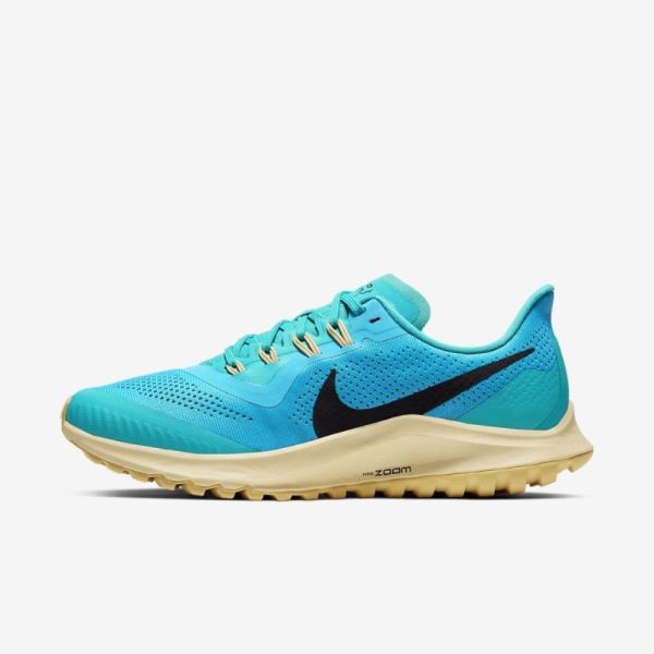 Nike Air Zoom Pegasus 36 Trail | Light Current Blue / Teal Nebula / Celestial Gold / Oil Grey