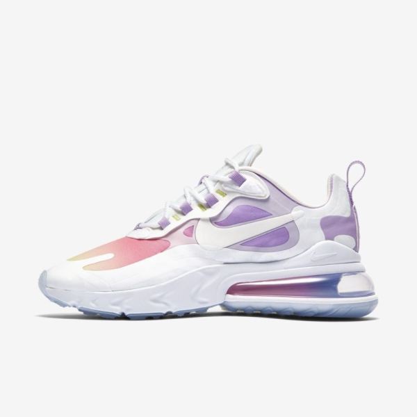 Nike Air Max 270 React | Multi-Colour / White / Metallic Gold / White