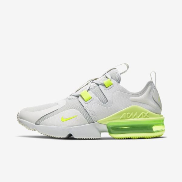 Nike Air Max Infinity | Photon Dust / Barely Volt / Platinum Tint / Lemon Venom - Click Image to Close