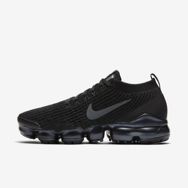 Nike Air VaporMax Flyknit 3 | Black / White / Metallic Silver / Anthracite