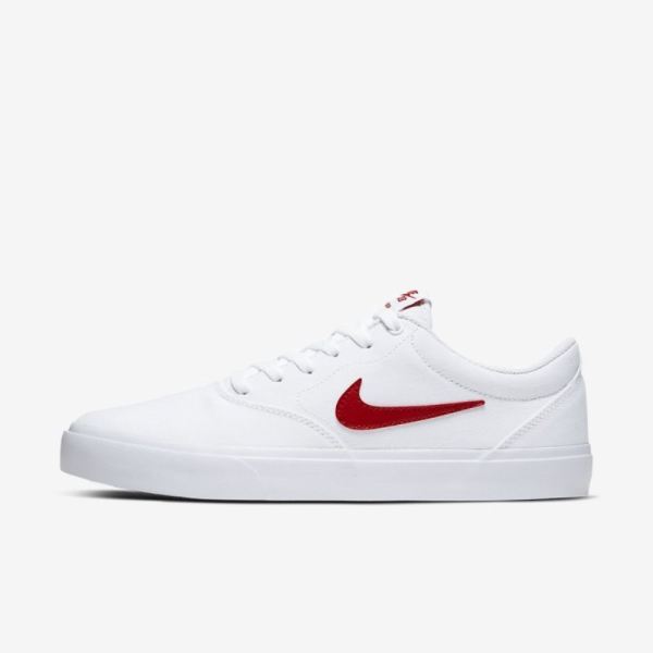 Nike SB Charge Canvas | White / White / White / University Red