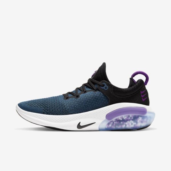 Nike Joyride Run Flyknit | Black / Vivid Purple / Valerian Blue / Black - Click Image to Close