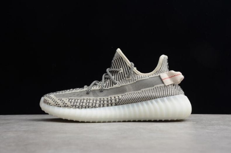 Women's Adidas Yeezy Boost 350 V2 Beige Yellow Black FU9013 - Click Image to Close