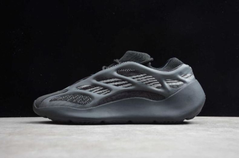 Women's Adidas Yeezy 700 V3 Azael Alvah Triple Black H67799 - Click Image to Close