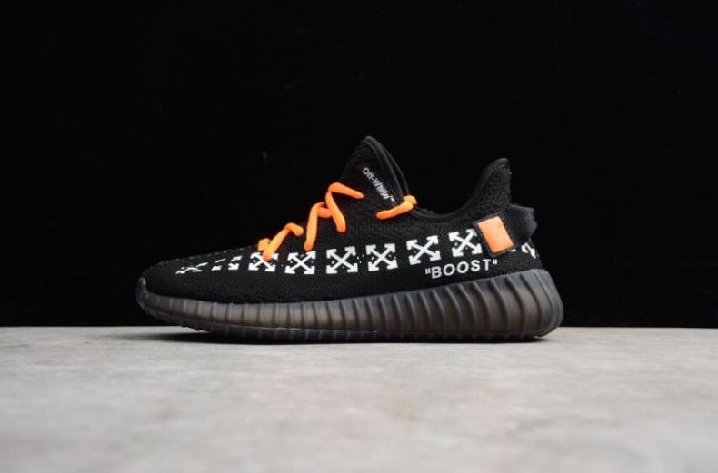 Off-White x Women's Adidas Yeezy Boost 350 V2 Black Red CP9652